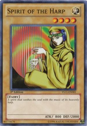 Spirit of the Harp [YS11-EN001] Common - Yu-Gi-Oh! - Card Brawlers | Quebec | Canada |