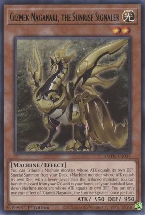 Gizmek Naganaki, the Sunrise Signaler [AMDE-EN037] Rare - Yu-Gi-Oh! - Card Brawlers | Quebec | Canada |