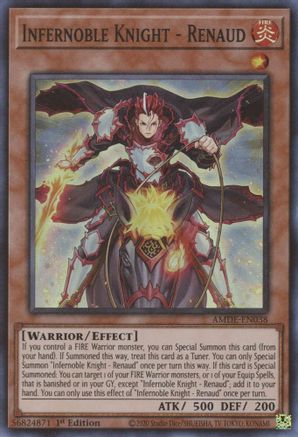 Infernoble Knight - Renaud [AMDE-EN038] Super Rare - Yu-Gi-Oh! - Card Brawlers | Quebec | Canada |