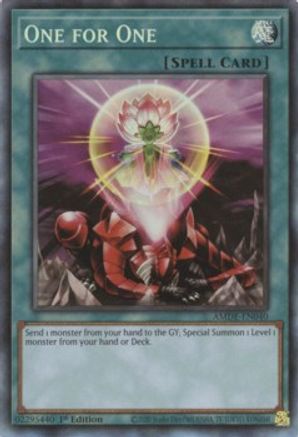One for One [AMDE-EN040] Collector's Rare - Yu-Gi-Oh! - Card Brawlers | Quebec | Canada |
