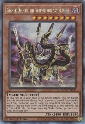 Gizmek Orochi, the Serpentron Sky Slasher [AMDE-EN048] Collector's Rare - Yu-Gi-Oh! - Card Brawlers | Quebec | Canada |