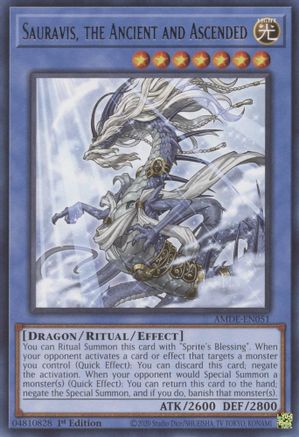 Sauravis, the Ancient and Ascended [AMDE-EN051] Rare - Yu-Gi-Oh! - Card Brawlers | Quebec | Canada |