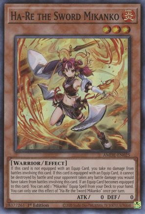 Ha-Re the Sword Mikanko [AMDE-EN025] Super Rare - Yu-Gi-Oh! - Card Brawlers | Quebec | Canada |