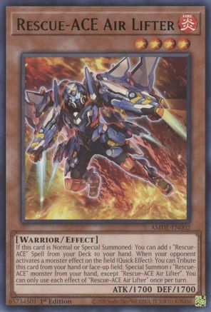 Rescue-ACE Air Lifter [AMDE-EN002] Rare - Yu-Gi-Oh! - Card Brawlers | Quebec | Canada |