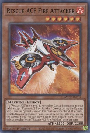 Rescue-ACE Fire Attacker [AMDE-EN005] Rare - Yu-Gi-Oh! - Card Brawlers | Quebec | Canada |