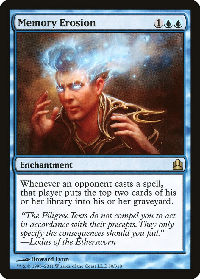Memory Erosion [Commander 2011] - Magic: The Gathering - Card Brawlers | Quebec | Canada |
