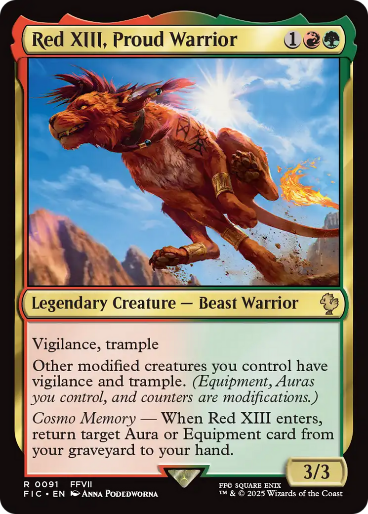 Red XIII, Proud Warrior [FINAL FANTASY Commander] - Magic: The Gathering - Card Brawlers | Quebec | Canada |