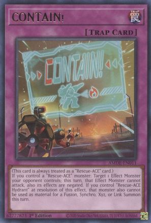 CONTAIN! [AMDE-EN011] Rare - Yu-Gi-Oh! - Card Brawlers | Quebec | Canada |