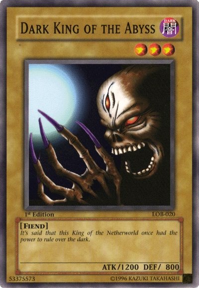 Dark King of the Abyss [LOB-020] Common - Yu-Gi-Oh! - Card Brawlers | Quebec | Canada |