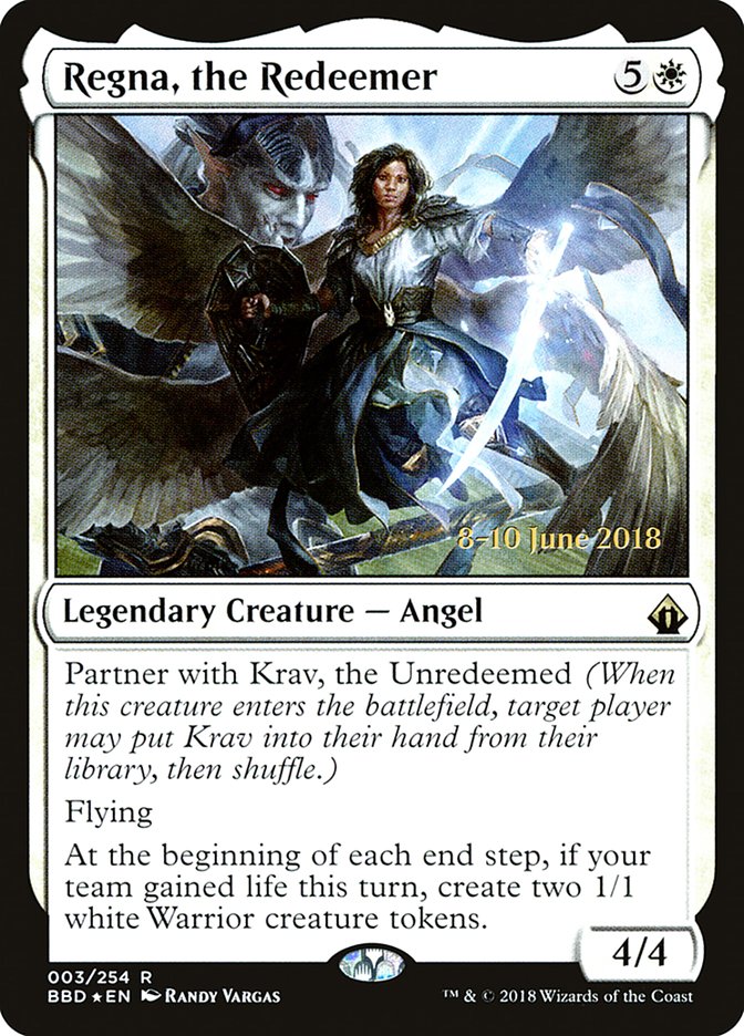 Regna, the Redeemer [Battlebond Prerelease Promos] - Magic: The Gathering - Card Brawlers | Quebec | Canada |