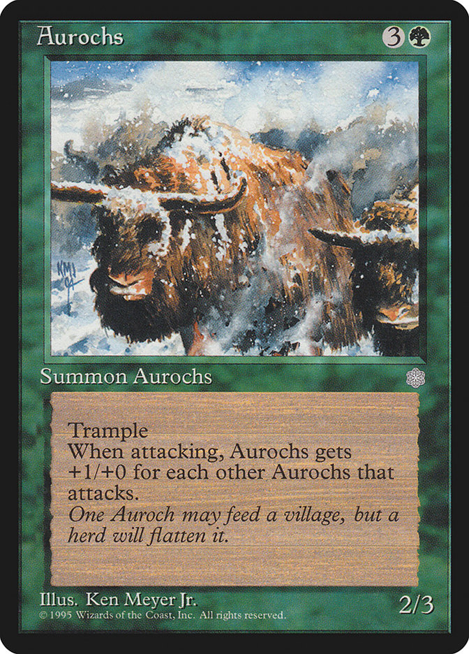 Aurochs [Ice Age] - Magic: The Gathering - Card Brawlers | Quebec | Canada |