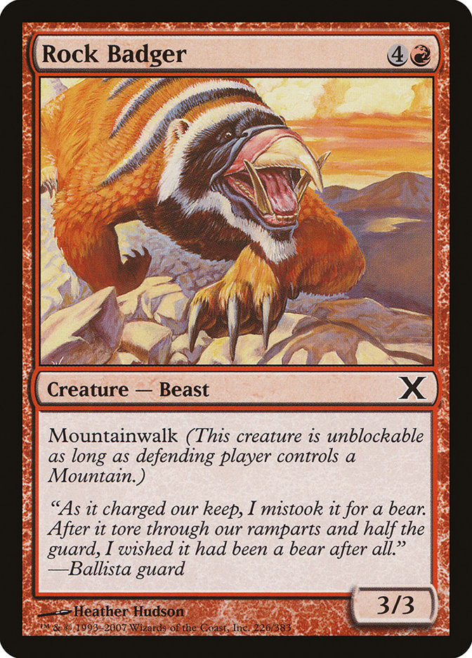 Rock Badger [Tenth Edition] - Magic: The Gathering - Card Brawlers | Quebec | Canada |