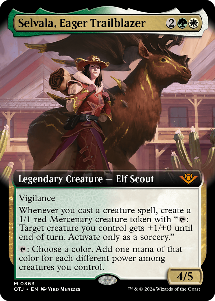 Selvala, Eager Trailblazer (Extended Art) [Outlaws of Thunder Junction] - Magic: The Gathering - Card Brawlers | Quebec | Canada |