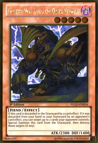 Goldd, Wu-Lord of Dark World [PGLD-EN054] Gold Rare - Yu-Gi-Oh! - Card Brawlers | Quebec | Canada |