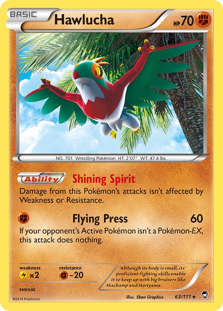 Hawlucha (63/111) (Cosmos Holo) (Blister Exclusive) [XY: Furious Fists] - Pokémon - Card Brawlers | Quebec | Canada |