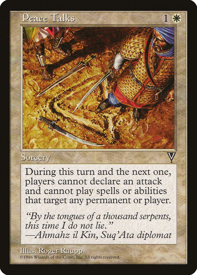 Peace Talks [Visions] - Magic: The Gathering - Card Brawlers | Quebec | Canada |