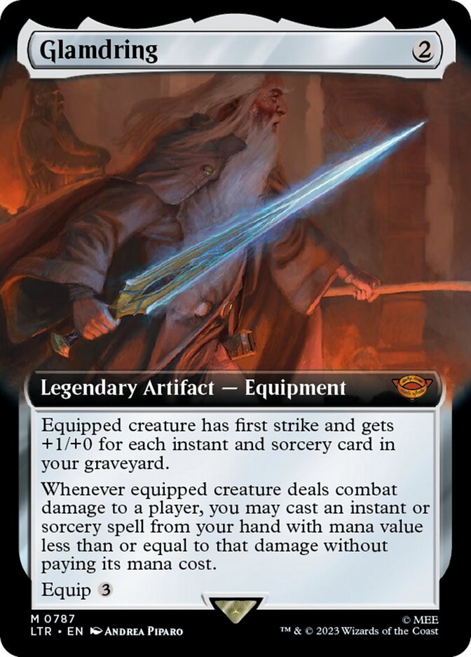 Glamdring (Extended Art) (Surge Foil) [The Lord of the Rings: Tales of Middle-Earth] - Magic: The Gathering - Card Brawlers | Quebec | Canada |
