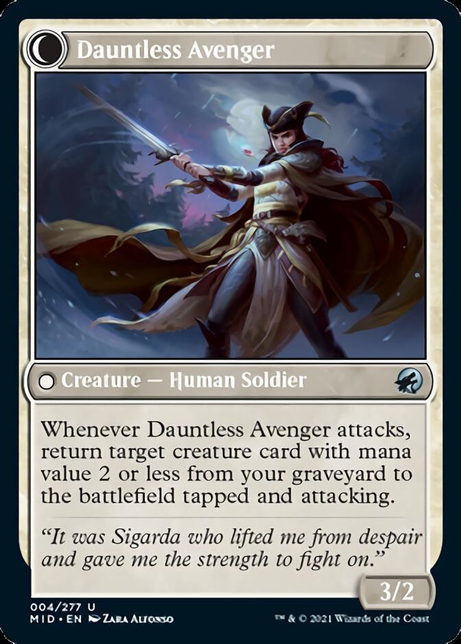 Bereaved Survivor // Dauntless Avenger [Innistrad: Midnight Hunt] - Magic: The Gathering - Card Brawlers | Quebec | Canada |