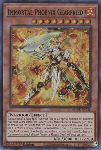 Immortal Phoenix Gearfried [AMDE-EN049] Super Rare - Yu-Gi-Oh! - Card Brawlers | Quebec | Canada |