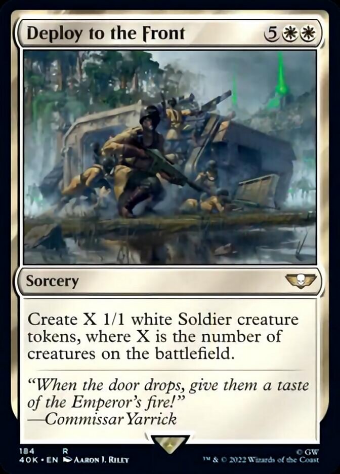 Deploy to the Front (Surge Foil) [Warhammer 40,000] - Magic: The Gathering - Card Brawlers | Quebec | Canada |