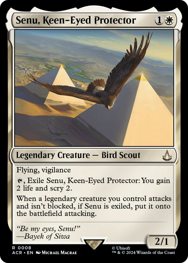 Senu, Keen-Eyed Protector [Assassin's Creed] - Magic: The Gathering - Card Brawlers | Quebec | Canada |