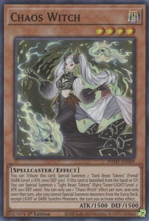 Chaos Witch [PHHY-EN009] Super Rare - Yu-Gi-Oh! - Card Brawlers | Quebec | Canada |