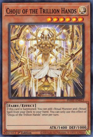Choju of the Trillion Hands [PHHY-EN023] Super Rare - Yu-Gi-Oh! - Card Brawlers | Quebec | Canada |
