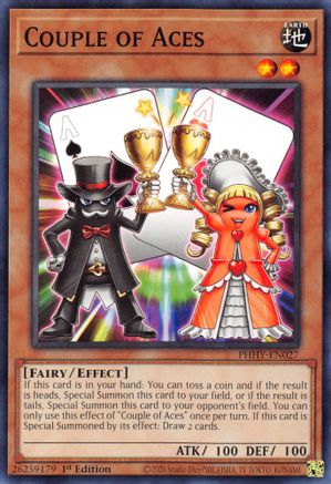 Couple of Aces [PHHY-EN027] Common - Yu-Gi-Oh! - Card Brawlers | Quebec | Canada |