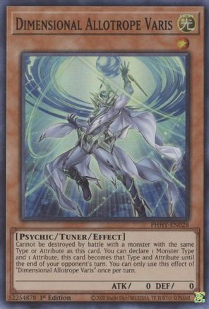 Dimensional Allotrope Varis [PHHY-EN028] Super Rare - Yu-Gi-Oh! - Card Brawlers | Quebec | Canada |