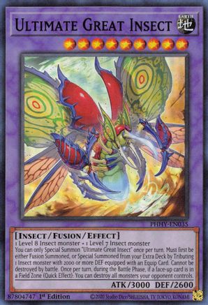 Ultimate Great Insect [PHHY-EN035] Super Rare - Yu-Gi-Oh! - Card Brawlers | Quebec | Canada |