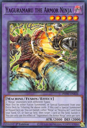 Yaguramaru the Armor Ninja [PHHY-EN036] Common - Yu-Gi-Oh! - Card Brawlers | Quebec | Canada |