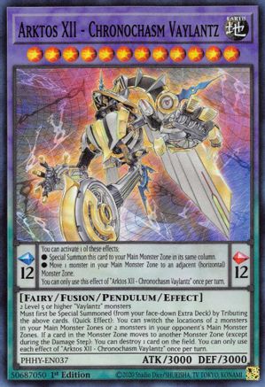 Arktos XII - Chronochasm Vaylantz [PHHY-EN037] Super Rare - Yu-Gi-Oh! - Card Brawlers | Quebec | Canada |