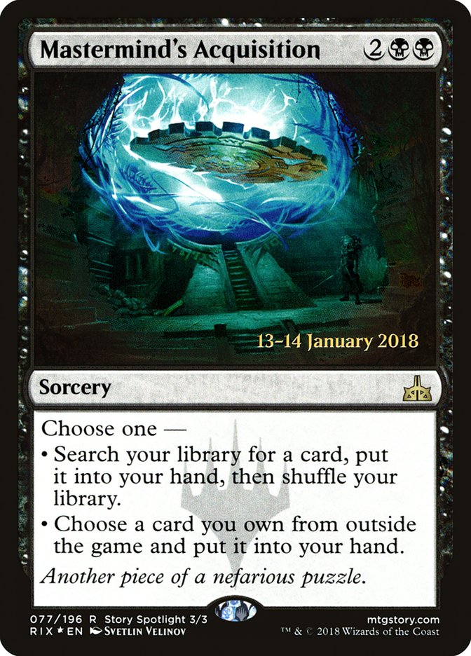 Mastermind's Acquisition [Rivals of Ixalan Prerelease Promos] - Magic: The Gathering - Card Brawlers | Quebec | Canada |