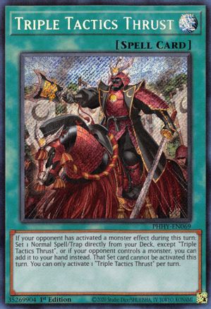 Triple Tactics Thrust [PHHY-EN069] Secret Rare - Yu-Gi-Oh! - Card Brawlers | Quebec | Canada |