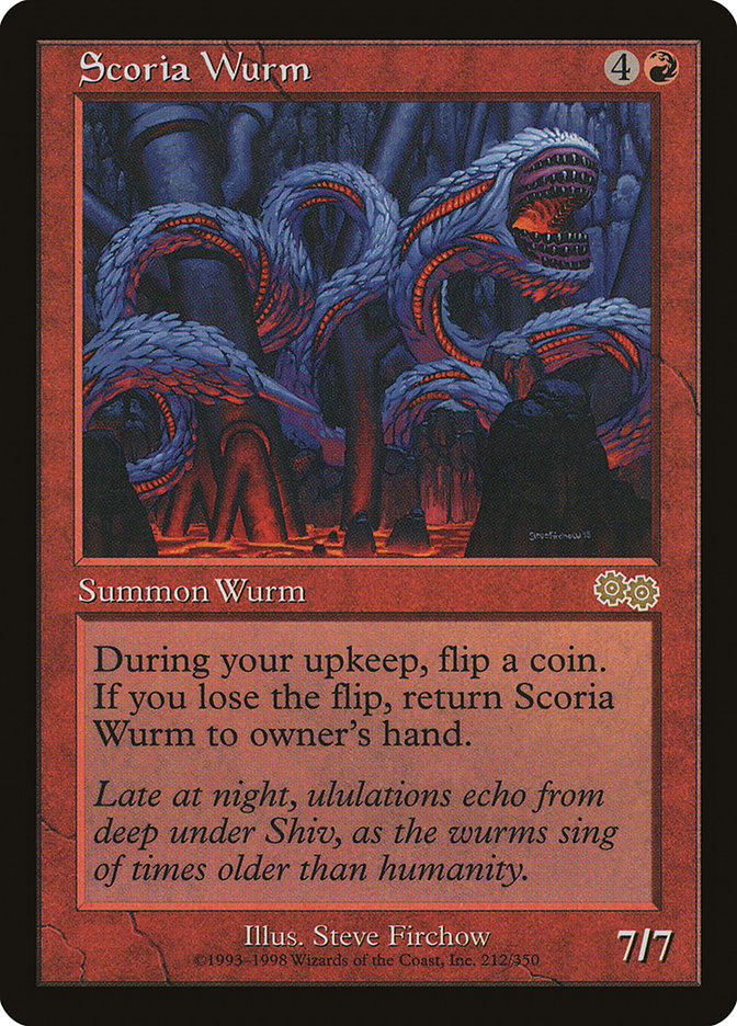Scoria Wurm [Urza's Saga] - Magic: The Gathering - Card Brawlers | Quebec | Canada |