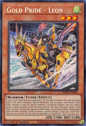 Gold Pride - Leon [PHHY-EN086] Secret Rare - Yu-Gi-Oh! - Card Brawlers | Quebec | Canada |
