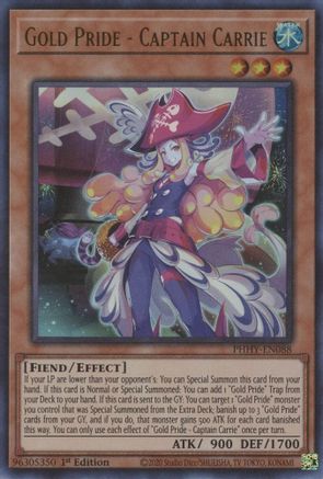Gold Pride - Captain Carrie [PHHY-EN088] Ultra Rare - Yu-Gi-Oh! - Card Brawlers | Quebec | Canada |