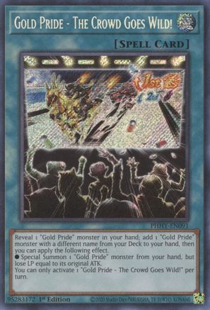 Gold Pride - The Crowd Goes Wild! [PHHY-EN091] Secret Rare - Yu-Gi-Oh! - Card Brawlers | Quebec | Canada |