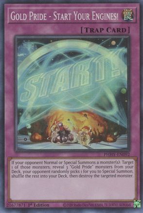 Gold Pride - Start Your Engines! [PHHY-EN092] Super Rare - Yu-Gi-Oh! - Card Brawlers | Quebec | Canada |