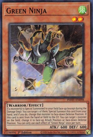 Green Ninja [PHHY-EN098] Super Rare - Yu-Gi-Oh! - Card Brawlers | Quebec | Canada |