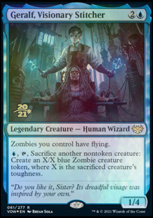 Geralf, Visionary Stitcher [Innistrad: Crimson Vow Prerelease Promos] - Magic: The Gathering - Card Brawlers | Quebec | Canada |