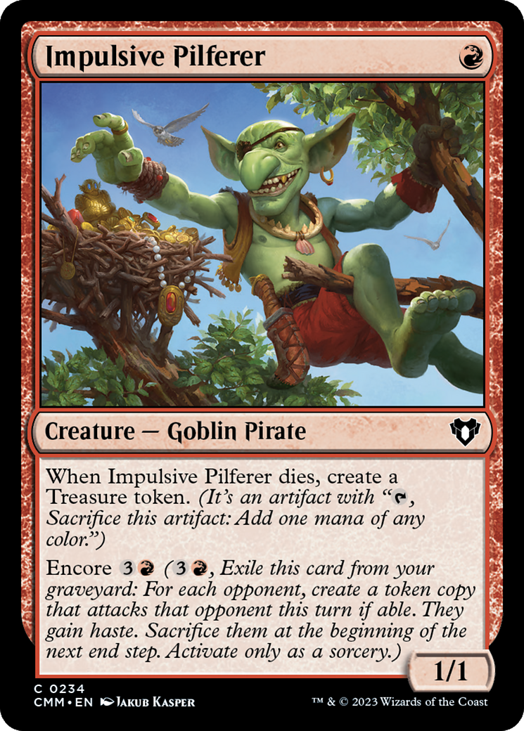 Impulsive Pilferer [Commander Masters] - Magic: The Gathering - Card Brawlers | Quebec | Canada |