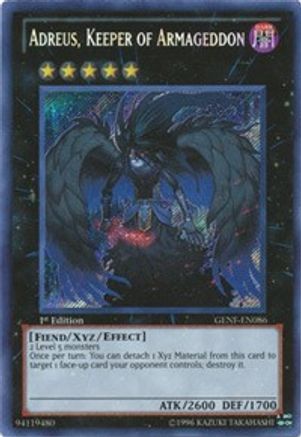 Adreus, Keeper of Armageddon [GENF-EN086] Secret Rare - Yu-Gi-Oh! - Card Brawlers | Quebec | Canada |