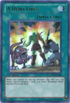 A Hero Lives [GENF-EN098] Ultra Rare - Yu-Gi-Oh! - Card Brawlers | Quebec | Canada |