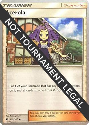 Acerola (112/147) (Infinite Force - Diego Cassiraga) [World Championships 2017] - Pokémon - Card Brawlers | Quebec | Canada |