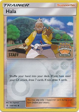 Hala (126/145) (Regional Championship Promo Staff) [Sun & Moon: Guardians Rising] - Pokémon - Card Brawlers | Quebec | Canada |