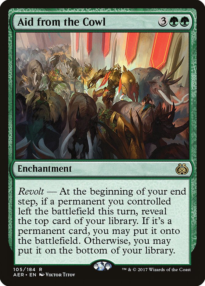 Aid from the Cowl [Aether Revolt] - Magic: The Gathering - Card Brawlers | Quebec | Canada |