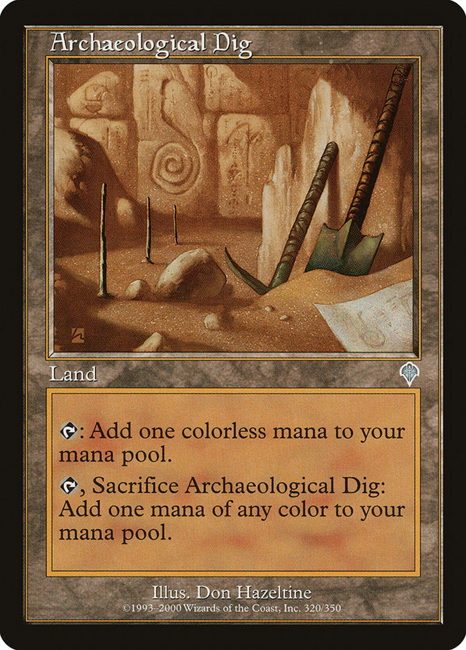 Archaeological Dig [Invasion] - Magic: The Gathering - Card Brawlers | Quebec | Canada |
