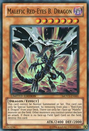 Malefic Red-Eyes B. Dragon [MOV2-EN001] Super Rare - Yu-Gi-Oh! - Card Brawlers | Quebec | Canada |