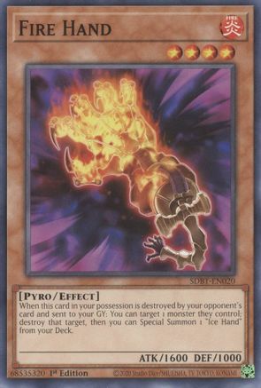 Fire Hand [SDBT-EN020] Common - Yu-Gi-Oh! - Card Brawlers | Quebec | Canada |